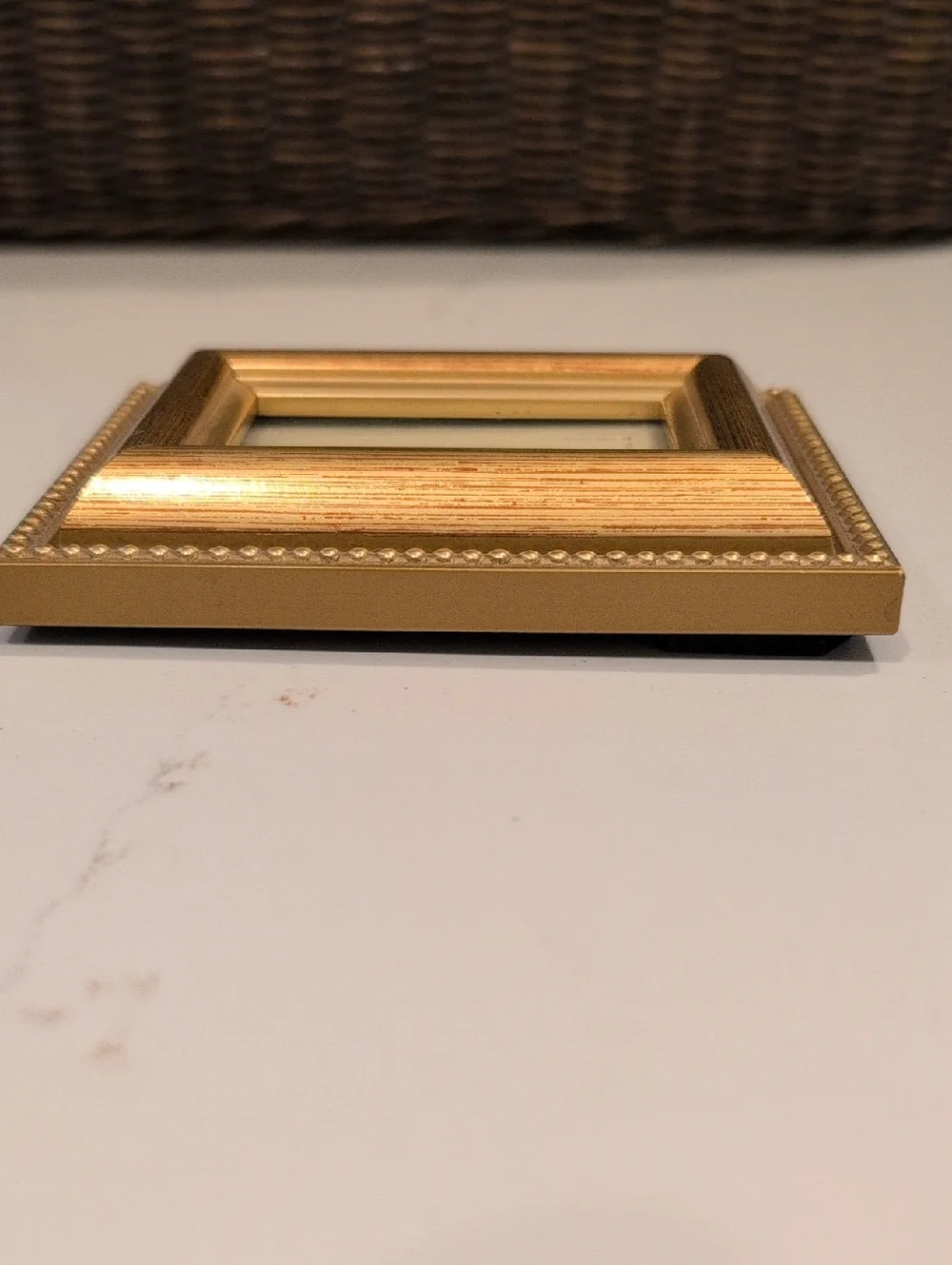 Gold Beaded Picture Frame - 2x3 Photo Opening